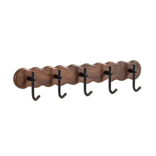 Wandgarderobe, Wandhaken aus Massivholz ohne Bohren for Hüte, Tür- und Schrank-Organizer(42cm) von TALWHAH