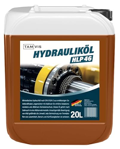 Hydrauliköl HLP 46 von TAMVIS - HLP 46 - auch für Holzspalter geeignet - nach DIN 51524 Teil 2 (20 Liter) von TAM VIS