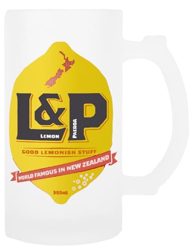 TAMBOOTEE Lemon And Paeroa New Zealand Trinkbecher Aus Glas Mit Bierkrug Und Henkel von TAMBOOTEE