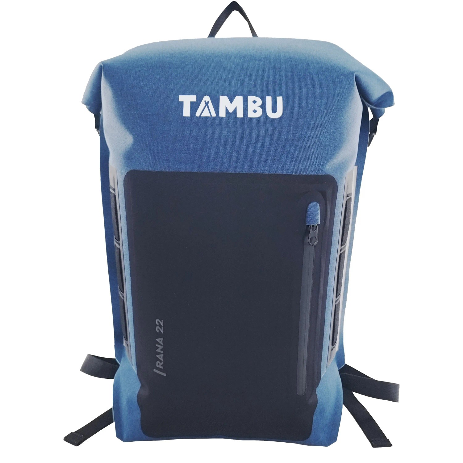 TAMBU Rucksack RANA 22 22, Rolltop 40 x 16,5 x 66 cm Wasserabweisend mit Reflektierenden Details von TAMBU