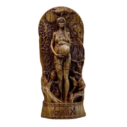 TAMHOPE Griechische Mythologie Mutter Der Erde Gaia Statue,Mythos Göttin Skulptu Renharz Statue Altar for Heim Altar Hexen Statue,Kreative Schreibtisch Dekoration von TAMHOPE