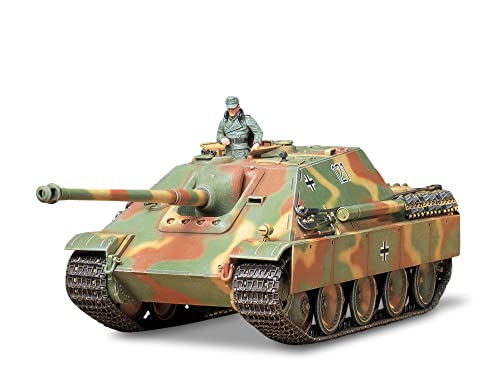 TAMIYA 35203 1:35 Dt. SdKfz.173 Jagdpanther Spät.(1), Modellbausatz,Plastikbausatz, Bausatz zum Zusammenbauen, detaillierte Nachbildung Mittel von TAMIYA