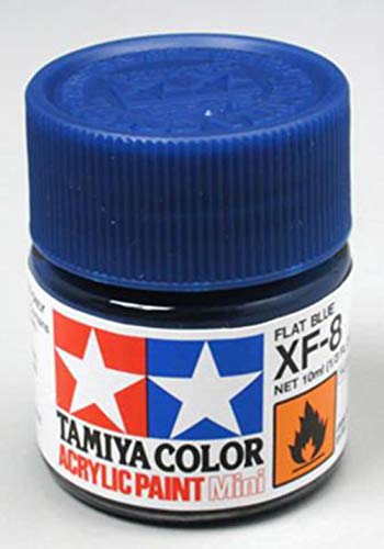 TAMIYA Acryl Farbe10ml Wohnungs blau XF8 von TAMIYA