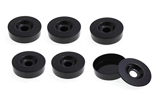 Aschenbecher Melamin zerlegbar schwarz Set von TAMLED