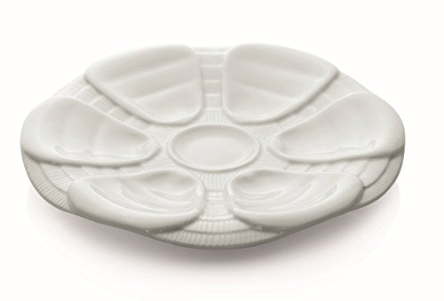TAMLED Austernteller Porzellan 25 cm für 6 Austern von TAMLED