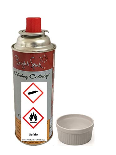 TAMLED Butangasflasche für Crème Brûlée Gasbrenner Profiausführung von TAMLED