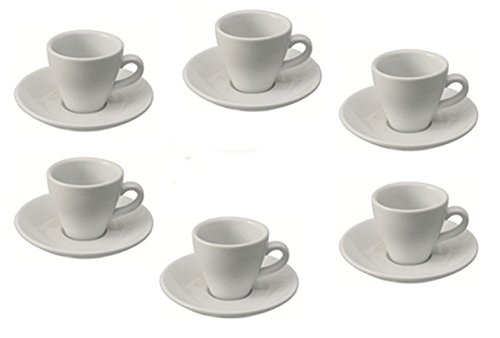 TAMLED Espressotasse Italia inklusive Untertasse - 6er Pack von TAMLED