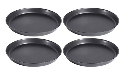 TAMLED Pizzablech Ø 22 cm gebördelter Rand Set von TAMLED