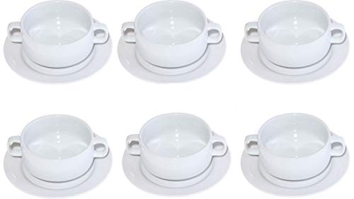TAMLED Suppentasse 0,26 l mit Henkelgriffen + Untertasse SET zu 6 Stück Hotelporzellan TAMLED Suppentasse 0,26 l mit Henkelgriffen + Untertasse SET zu 6 Stück Hotelporzellan von TAMLED