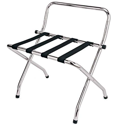 TAMLED Kofferständer Chrom Gepäckablage mit Wandschutz von TAMLED
