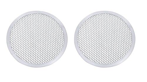 TAMLED Pizza Screen Alu Ø 60 cm 2 Stück Pizzeriazubehör Screen Pizza-Screen Pizzablech Gitterboden Backscreen Pizza-Screens Gitterstruktur Pizzagitter Backofen von TAMLED