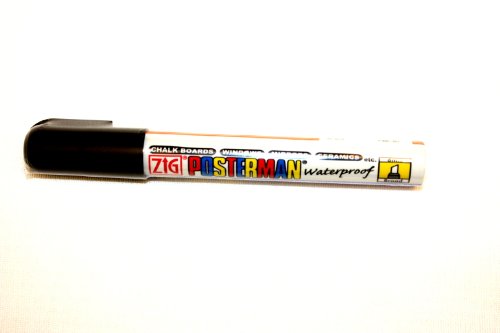 TAMLED Posterman Glasschreiber 5 mm schwarz wasserfest von TAMLED
