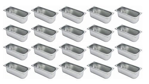 TAMLED Speiseeisbehälter 5 Liter 360 x 165 x 120 mm 20 Stück im Set von TAMLED