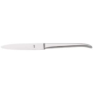 Tafelmesser Hohlheft Edelstahl 18/10 hochglanzpoliert / 4´er Pack Menuemesser elegantes Design wertiges Besteck der Serie CARRÉ von TAMLED