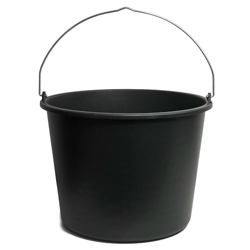 TAMS® Baueimer 5/12/20L Mörteleimer & Zementeimer aus robustem Kunststoff Stabiler Wassereimer für Garten, Baustelle & Landwirtschaft (wählbar als 5er, 10er oder 20er Packung) (1, 12 Liter) von TAMS