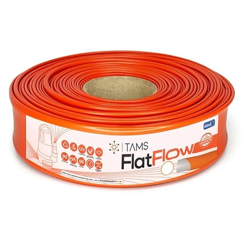 TAMS® Flat Flow Flachschlauch orange 1" 10m von TAMS