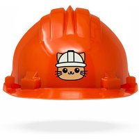 TAMS® Kinderhelm - Drehverschluss Orange Katze von TAMS