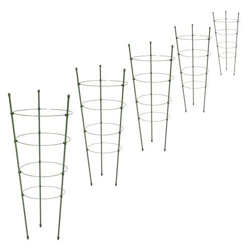 TAMS® Rankenhilfe grün Pflanzenstütze aus PVC-ummanteltem Stahldraht Für Garten, Balkon & Terrasse (90 cm, 1) von TAMS