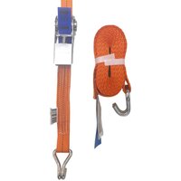 TAMS® Spanngurt, Zurrgurt mit Ratsche und Haken EN 12195-2, 1T - 2T 1 Tonne 6m von TAMS