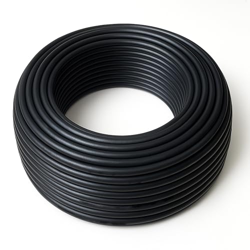 TAMS® Verlegerohr für Bewässerung 100m Flexibles PE-Rohr für Gartenbewässerung UV-beständig & temperaturresistent (16 mm) von TAMS