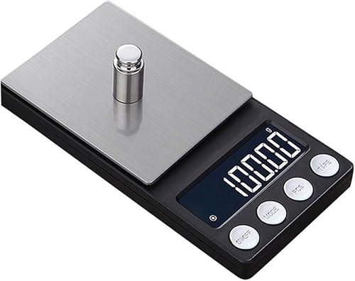 Elektronische Waage Elektronische Waage Mini digitale Schmuckwaage 0,01/0,1 g Küche Hohe Präzision Hintergrundbeleuchtung Tasche Schmuck Gewicht Langlebig von TAMSNDL