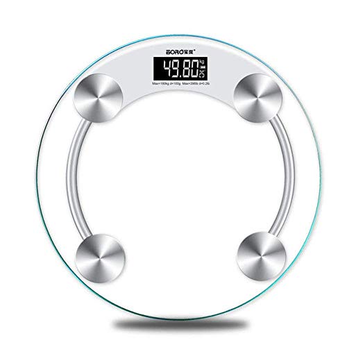 Elektronische Waage Intelligente Haushaltswaage Waage Digitale Bodenwaage Badezimmer Elektronische Waage LCD Display max 180kg transparent von TAMSNDL