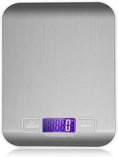Elektronische Waage Küchenwaage 5 kg oder 10 kg Mini digitale elektronische Waage Lebensmittelwaage Edelstahl S für Schmuckwaagen Langlebig von TAMSNDL