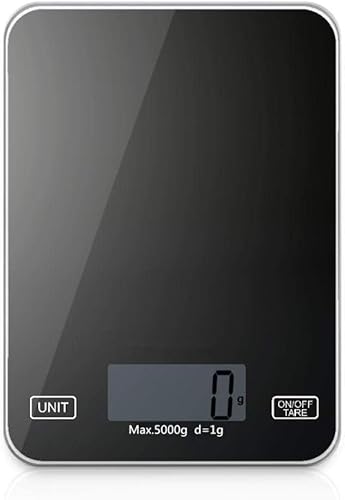 Elektronische Waage Weiße Küchenwaage Gehärtet Backwaage Mini Klein 5kg / 1G Elektronische Küchenwaage, Haushaltsglaswerkzeug von TAMSNDL