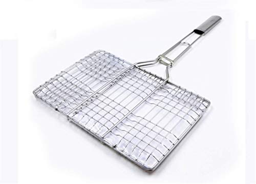 Grillkorb Outdoor Grillwerkzeuge Quadratisch Edelstahl Grillfisch Zubehör Clip Mehrzweck-Burger-Clip Grillkorb Outdoor Grillwerkzeuge Quadratisch Edelstahl Grillfisch Zubehör Clip Mehrzweck-Burger-Clip von TAMSNDL