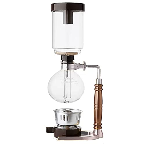 TAMUME 5 Tasse Kaffee Syphon Maschine Vakuum Kaffeebereiter Kaffeemaschine für Kaffee und Tee mit Extended Griff von TAMUME