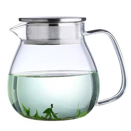 TAMUME Teekanne aus Glas mit Siebdeckel aus Edelstahl, 1000ml TAMUME Teekanne aus Glas mit Siebdeckel aus Edelstahl, 1000ml von TAMUME