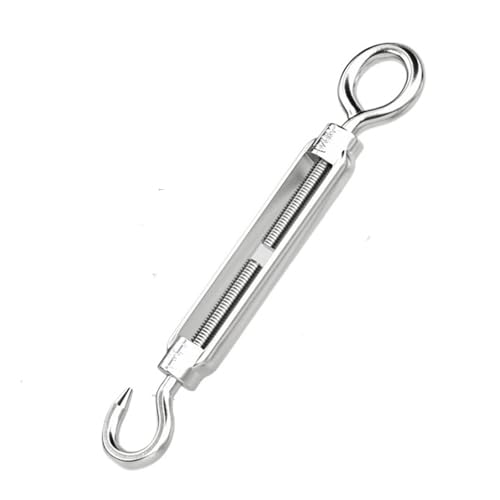 1 Stück Spannschloss aus Edelstahl 304 mit Haken und Öse, robust, M4–M27, Spanner for Kabel-Drahtseilspannung, Sonnenschutz, Zeltmontage(M24) von TANGJIANCHENG
