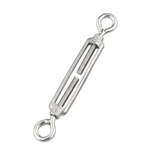 Spannschloss aus Edelstahl 304, Öse und Öse, robust, M4–M27, Spanner for Kabel-Drahtseilspannung, Sonnenschutz, Zeltinstallation, 1 Packung(M4) von TANGJIANCHENG