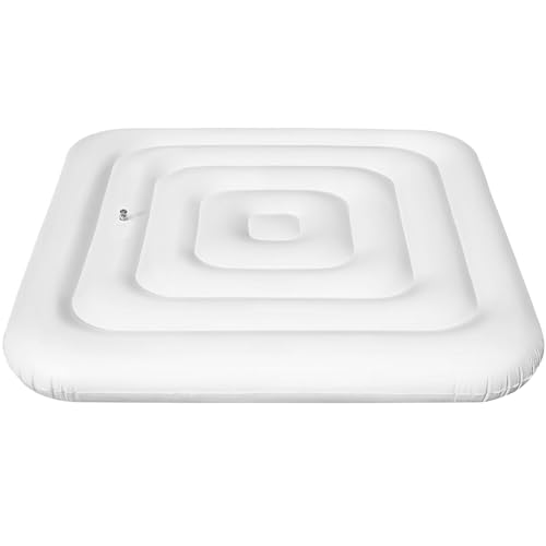 Inflatable Hot Tub Cover 53 In Square Hot Tub Enclosure with Quick and Easy Inflation and Deflation Valve Windproof Rain-Proof Snow-Proof Insulated Lid for Protection Square von TANGPINGMAO