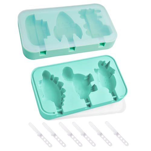 Silikonemitenformen für Kinder Easy Release Ice Cream Form süßes Flugzeug Dinosaurier -Form -Eisform mit wiederverwendbaren Stöcken 2 St. grüne Eis Eiszeit für Kinder Silikonemitenformen für Kinder Easy Release Ice Cream Form süßes Flugzeug Dinosaurier -Form -Eisform mit wiederverwendbaren Stöcken 2 St. grüne Eis Eiszeit für Kinder von TANGPINGMAO