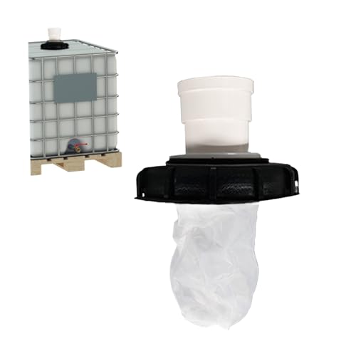 TANGPINGMAO IBC Tank Cover 6.50 inch Straight Head IBC Cover Nylon Plastic Reusable Lightweight Tote Filter for Rainwater Tank von TANGPINGMAO