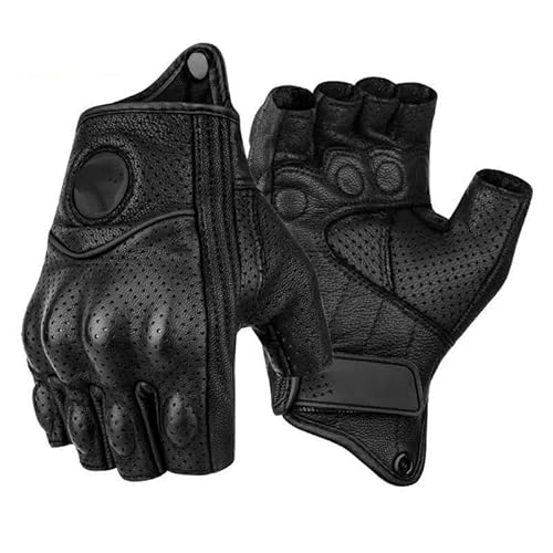 TANGSIYANG Motorradhandschuhe Sommer Motorrad Fingerlose Handschuhe Zubehör Halbe Finger Handschuhe Motocross Moto Guantes Motorrad Handschuhe(XXL) von TANGSIYANG