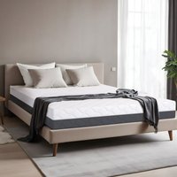 Tanhk - Memory-Matratze mit hoher Dichte, 135x190, 20cm, Starr, Hypoallergen, Abnehmbarer Bezug, Hergestellt in Italien von TANHK