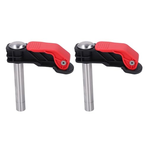 2 Pcs Bench Dog Clamp, 20mm Quick Release Firm Grip Benchtop Hold Down Clamp for Woodworking, Suitable for Dog Hole Work Surfaces and Conventional Chutes, Ideal for Woodworkers von TANIQIACA