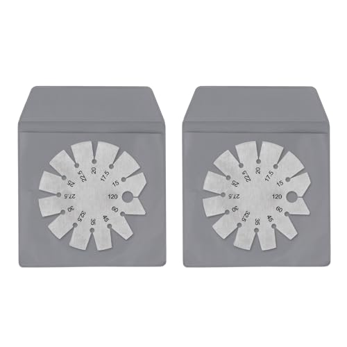 2Pcs Bevel Gauges, Stainless Steel Compact Multipurpose Axe Angle Gauges for edges Checking Measuring, for Woodworking and DIY Projects von TANIQIACA