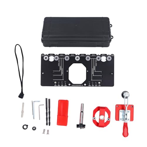 35mm Metal Concealed Hinge Jig, Hinge Jig Kit - Aluminum Alloy Multi Functional Cabinet Door Hinge Hole Locator Drilling Tool Set - Ideal for Woodworkers and DIY Enthusiasts 35mm Metal Concealed Hinge Jig, Hinge Jig Kit - Aluminum Alloy Multi Functional Cabinet Door Hinge Hole Locator Drilling Tool Set - Ideal for Woodworkers and DIY Enthusiasts von TANIQIACA