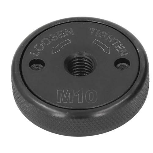 Angle Grinder Pressure Plate Replacement, M10 Thread Quick Release Flange Nut Self Locking Attachment Accessories Black - Angle Grinder Pressure Plate, M10 Thread von TANIQIACA
