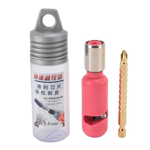 Professionelles Drahtstripper-Werkzeug für Bohrer-Dual-Use Electric Striping Tool, kompatibel mit Hand- und Schnurbohrer, tragbar und effizient für 2,5 mm² große Kabel Professionelles Drahtstripper-Werkzeug für Bohrer-Dual-Use Electric Striping Tool, kompatibel mit Hand- und Schnurbohrer, tragbar und effizient für 2,5 mm² große Kabel von TANIQIACA