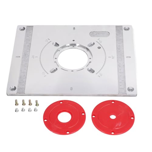 Router Table Insert Plate - Aluminum Alloy, Multifunctional Woodworking Bench Plate for Trimming & Engraving Machines, Ideal for DIY Projects, Woodworkers, and Professional Use von TANIQIACA