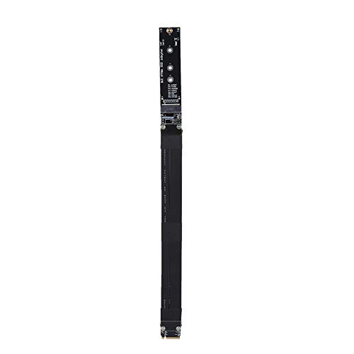 TANIQIACA 20 cm langes M.2 NVMe SSD-Verlängerungskabel, PCI E 3.0 x4 Full Speed, robust und stark, 32 Gbit/s Übertragung für den externen NVMe-Steckplatz eines Laptops von TANIQIACA