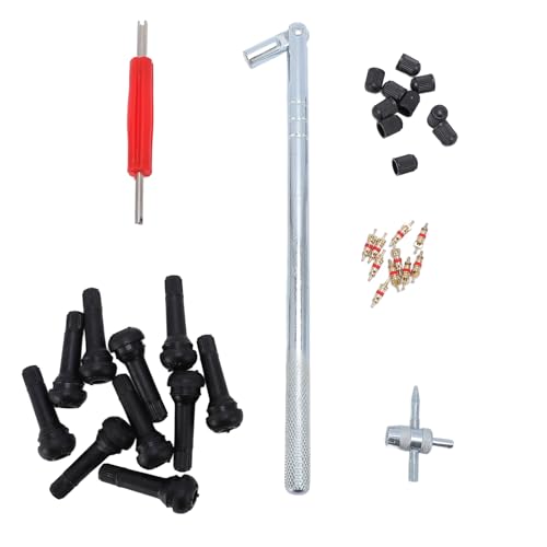 TANIQIACA 33PCS -Reifenventil -Kern -Kit - mühelosen Gebrauch, Leckdüsen und Cap Kit - ideal für Zyklus, Motorrad und Autowartung TANIQIACA 33PCS -Reifenventil -Kern -Kit - mühelosen Gebrauch, Leckdüsen und Cap Kit - ideal für Zyklus, Motorrad und Autowartung von TANIQIACA