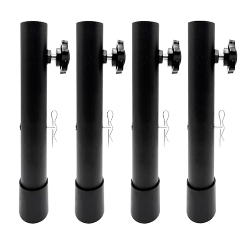 TANIQIACA 4Pcs Folding Table Risers Extenders Stainless Steel Counter Height Leg Extensions Type A 17.3in(44cm) - Ideal for Home Improvement, Office, and Outdoor Dining (Type B 7.8in(20cm)) von TANIQIACA