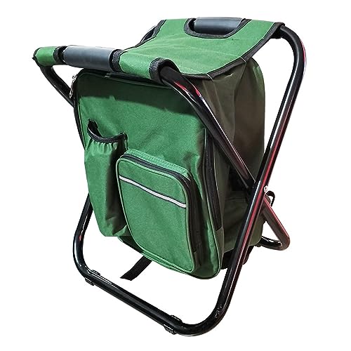 TANIQIACA Folding Backpack Stool High Capacity Thickened Oxford Cloth Tool Bag Chair Cooler Bag for Outdoor Camping Fishing - Backpack Stool, Tool Bag Chair, Essential for s, Fishermen von TANIQIACA