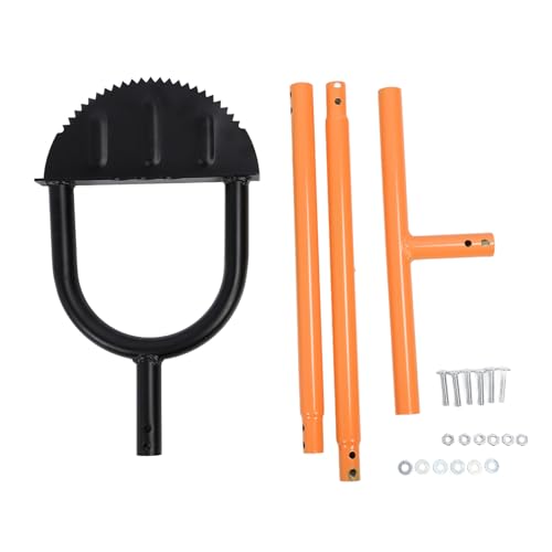 TANIQIACA Manual Lawn Edger - Half Moon Saw Tooth Carbon Steel Long Handle Handled Step Edger - for Gardening and Landscaping Projects von TANIQIACA