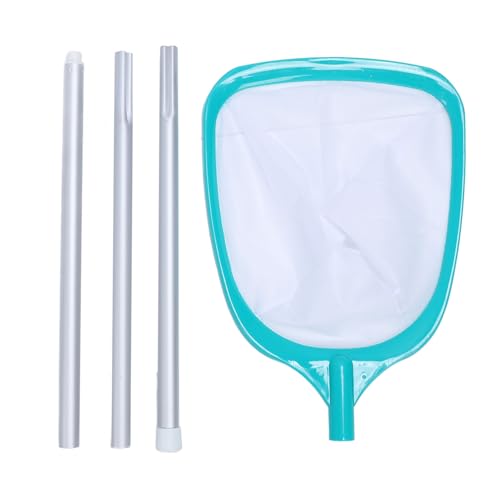 TANIQIACA Pool Skimmer Net Fine Mesh, with 3 Section Threaded Telescopic Pole, Easy to Operate Pool Tool, Sturdy PP and Aluminum Material, Efficient Debris Removal for Swimming von TANIQIACA